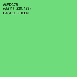 #6FDC7B - Pastel Green Color Image