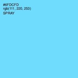 #6FDCFD - Spray Color Image