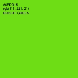#6FDD15 - Bright Green Color Image