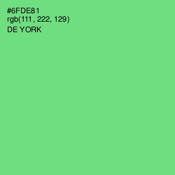 #6FDE81 - De York Color Image