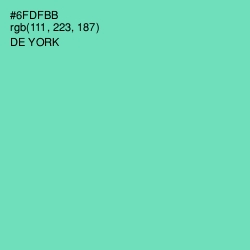 #6FDFBB - De York Color Image