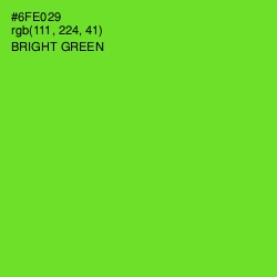 #6FE029 - Bright Green Color Image