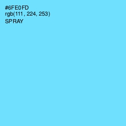 #6FE0FD - Spray Color Image