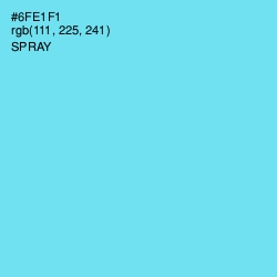 #6FE1F1 - Spray Color Image