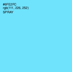 #6FE2FC - Spray Color Image
