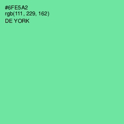 #6FE5A2 - De York Color Image