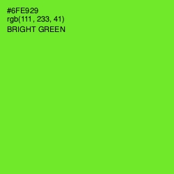 #6FE929 - Bright Green Color Image