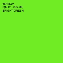 #6FEC24 - Bright Green Color Image