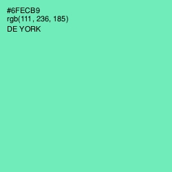 #6FECB9 - De York Color Image