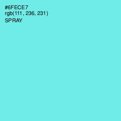 #6FECE7 - Spray Color Image