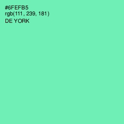 #6FEFB5 - De York Color Image