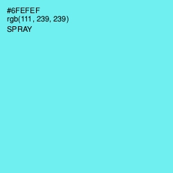#6FEFEF - Spray Color Image