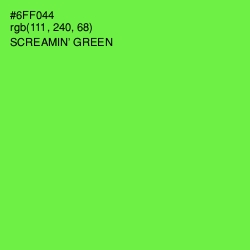 #6FF044 - Screamin' Green Color Image
