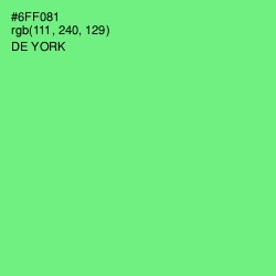 #6FF081 - De York Color Image