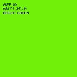 #6FF109 - Bright Green Color Image