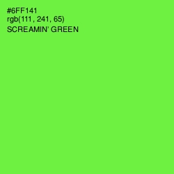 #6FF141 - Screamin' Green Color Image