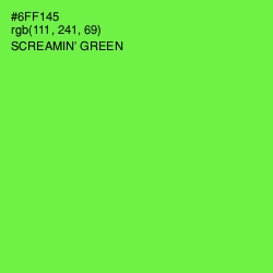 #6FF145 - Screamin' Green Color Image