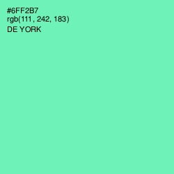 #6FF2B7 - De York Color Image