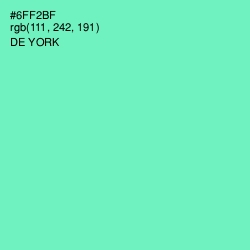 #6FF2BF - De York Color Image