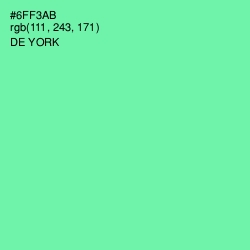 #6FF3AB - De York Color Image