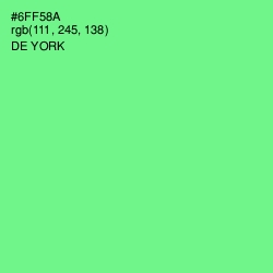 #6FF58A - De York Color Image