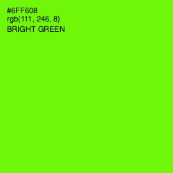 #6FF608 - Bright Green Color Image