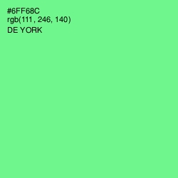 #6FF68C - De York Color Image