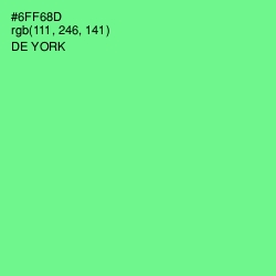 #6FF68D - De York Color Image