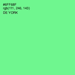 #6FF68F - De York Color Image