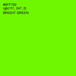 #6FF702 - Bright Green Color Image