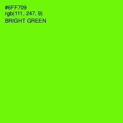 #6FF709 - Bright Green Color Image