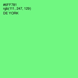 #6FF781 - De York Color Image
