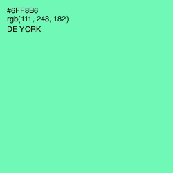 #6FF8B6 - De York Color Image
