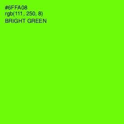 #6FFA08 - Bright Green Color Image
