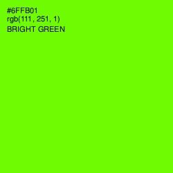 #6FFB01 - Bright Green Color Image