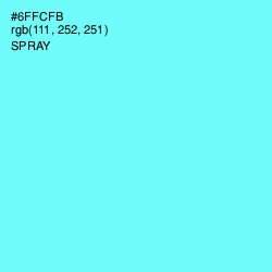 #6FFCFB - Spray Color Image