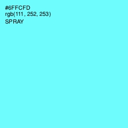 #6FFCFD - Spray Color Image