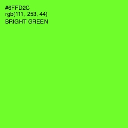 #6FFD2C - Bright Green Color Image