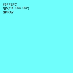 #6FFEFC - Spray Color Image