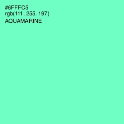 #6FFFC5 - Aquamarine Color Image