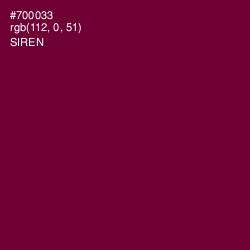 #700033 - Siren Color Image