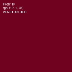 #70011F - Venetian Red Color Image