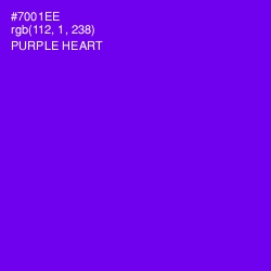 #7001EE - Purple Heart Color Image