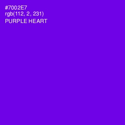 #7002E7 - Purple Heart Color Image