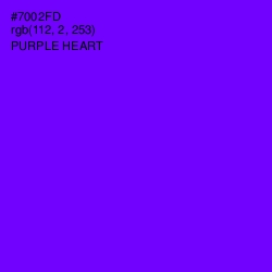 #7002FD - Purple Heart Color Image