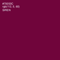 #70053C - Siren Color Image