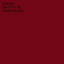 #700616 - Venetian Red Color Image