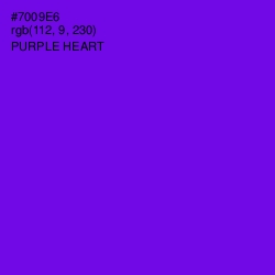 #7009E6 - Purple Heart Color Image