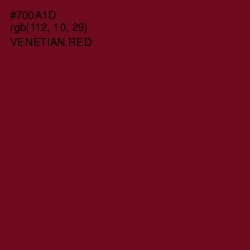 #700A1D - Venetian Red Color Image