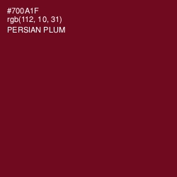 #700A1F - Persian Plum Color Image